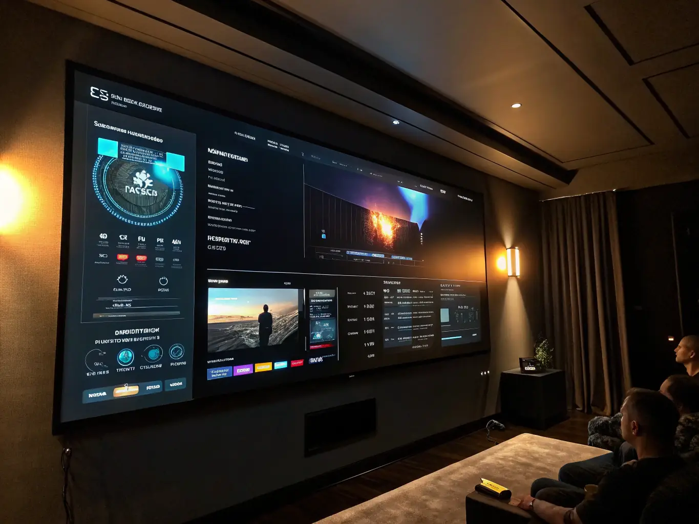 A sleek dashboard interface of a web application on a desktop screen, showcasing modern design and functionality, used to represent BlueWatch Software's web application development expertise.