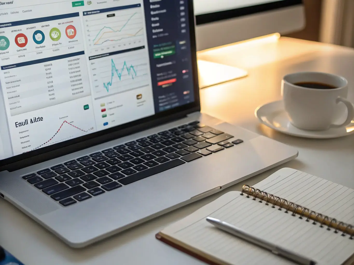 A desktop computer screen showing a professional business management software interface, used to represent BlueWatch Software's desktop application development expertise.